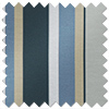 Riviera Stripe, Azure - Twist&Fit Roller Blind